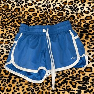 Blue and White Champion Athletic Shorts